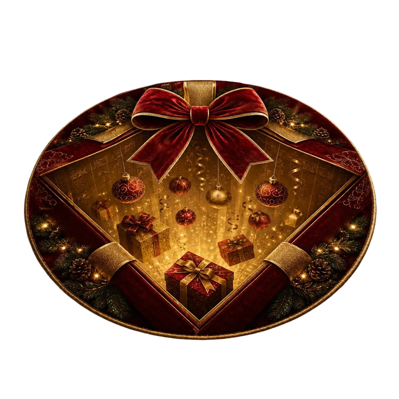 Ribili Christmas 3D Illusion Rug