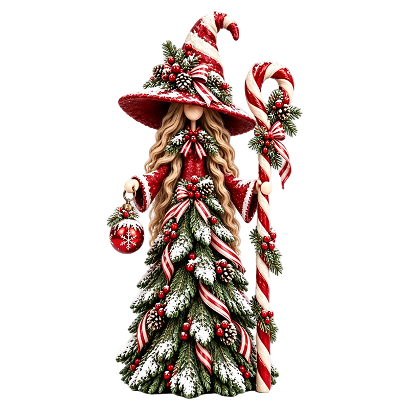 Fanyil Solstice Sisters Christmas Witch Figurines