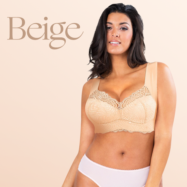 EXTRA LIFT - Ultimate Lift Stretch Full-Figure Seamless Lace Cut-Out Bra - Libiyi