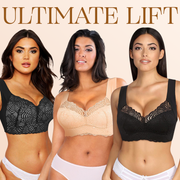 EXTRA LIFT - Ultimate Lift Stretch Full-Figure Seamless Lace Cut-Out Bra - Libiyi